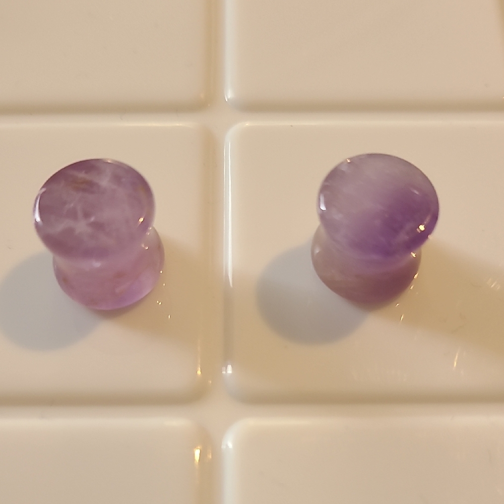 00g Purple Stone Plugs